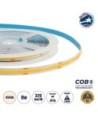 GLOBOSTAR® BEE 70360 Ταινία LED 8W-m 800lm-m 120° DC 24V IP20 320 x COB Chip-m Φυσικό Λευκό 4500K Dimmable - Sanan COB Chip - Μ500 x Π0.8 x Υ0.2cm - Ρολό 5 Μέτρων - 5 Χρόνια Εγγύηση